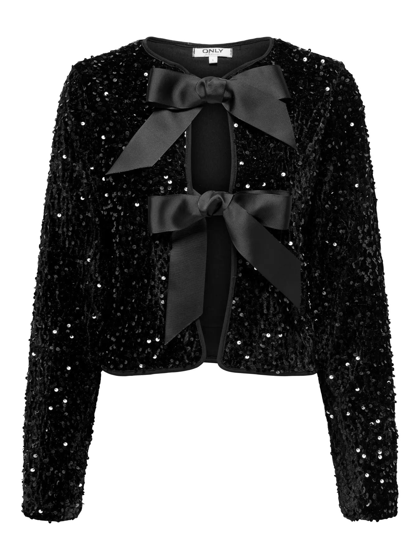 ONLANIKA SEQUINS LS BOW TOP