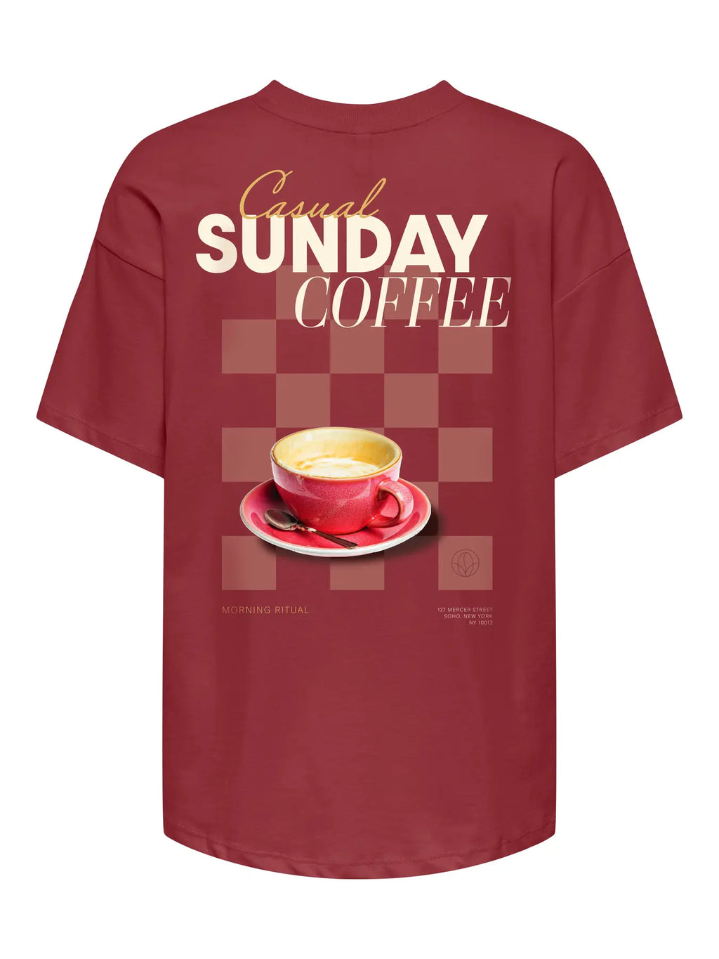 ONLVIVVI S/S LOVELY BRICK RED