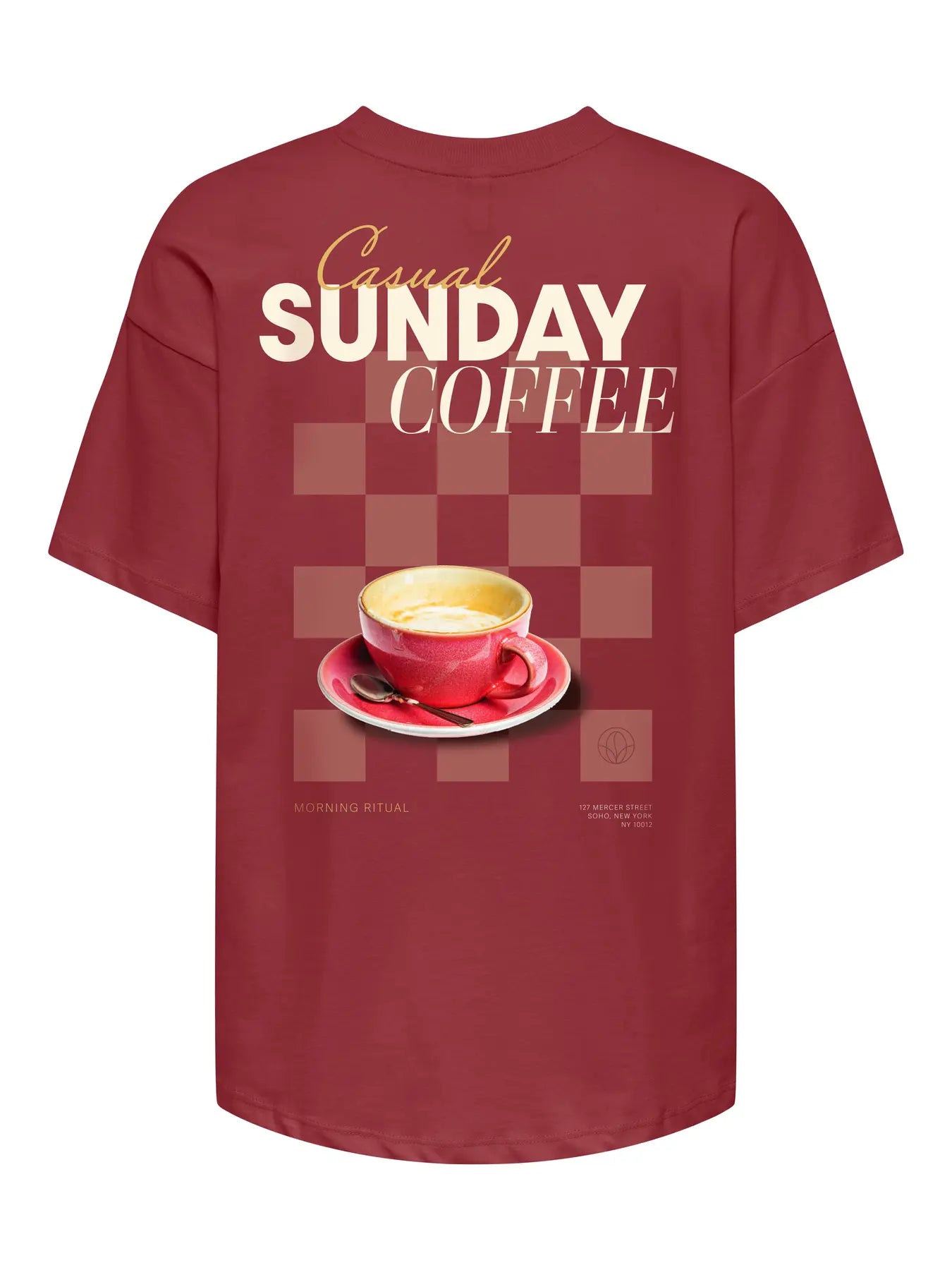 ONLVIVVI S/S LOVELY BRICK RED