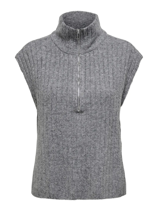 ONLJEANETT LIFE SL RIB HIGHNECK DGM