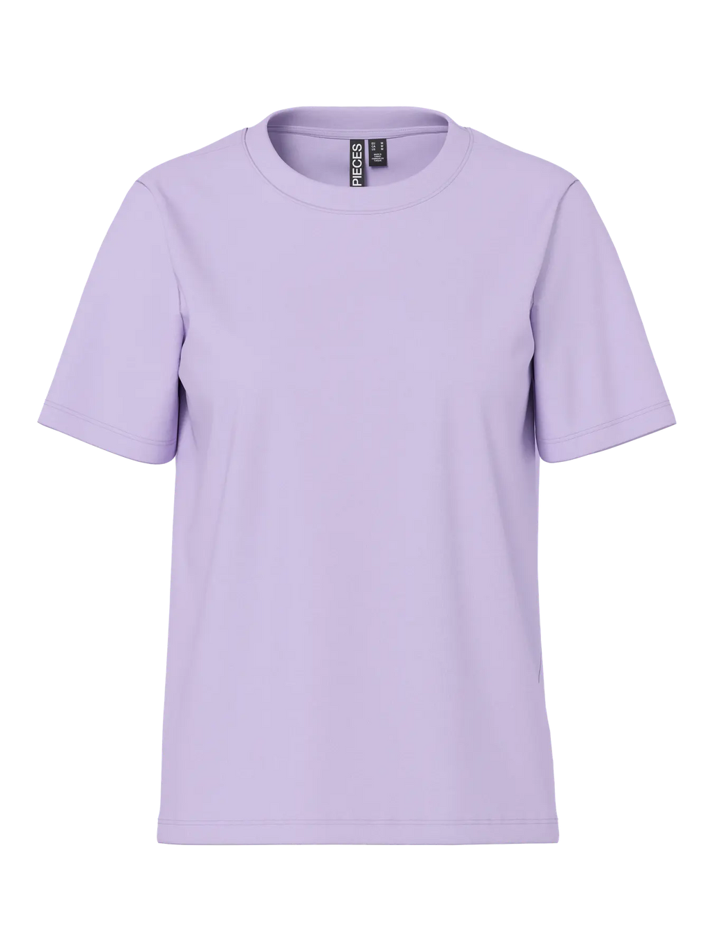 PCRIA SS SOLID TEE PASTEL LILAC