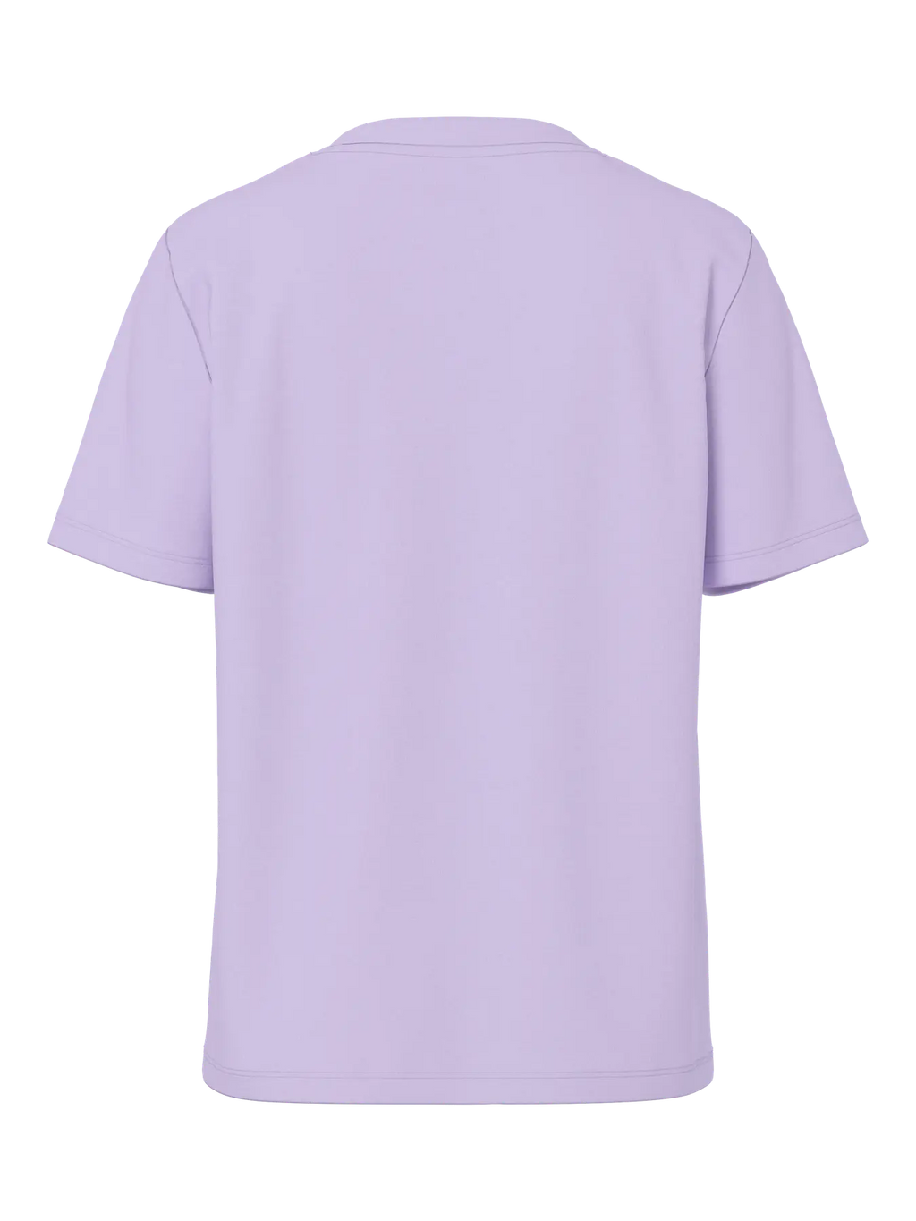 PCRIA SS SOLID TEE PASTEL LILAC