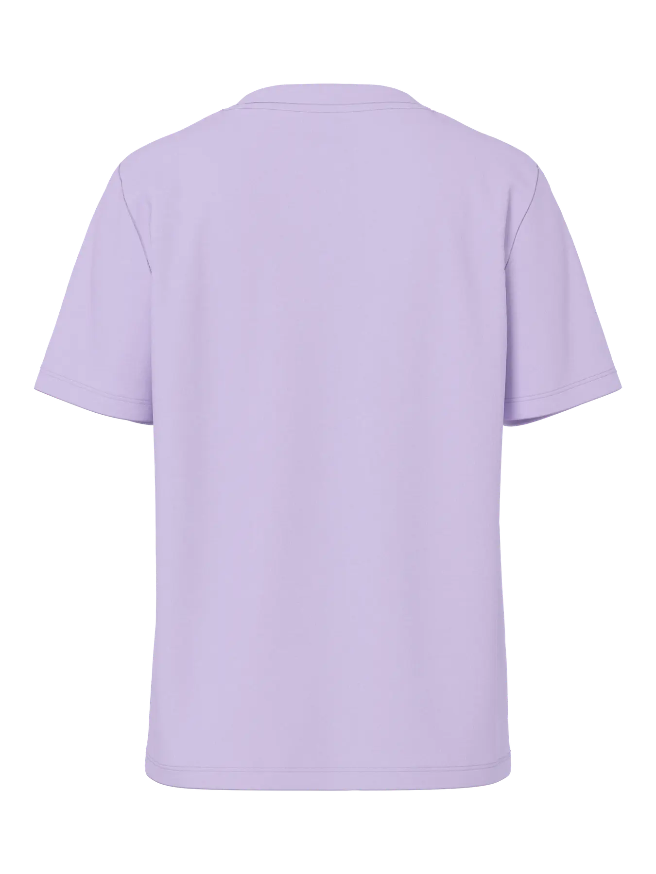 PCRIA SS SOLID TEE PASTEL LILAC