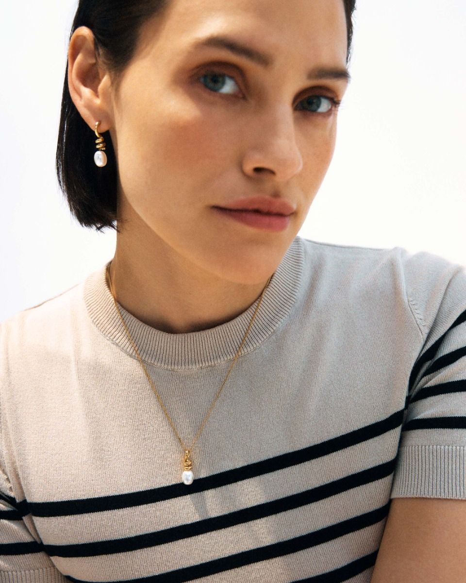 Swivel Earrings Pearl S