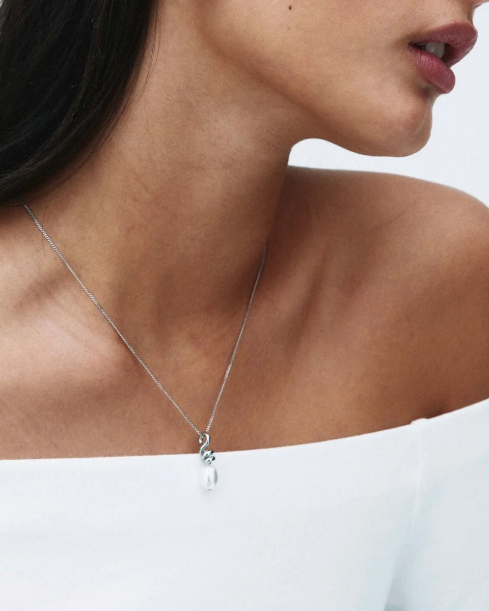 Swivel Necklace Pearl S