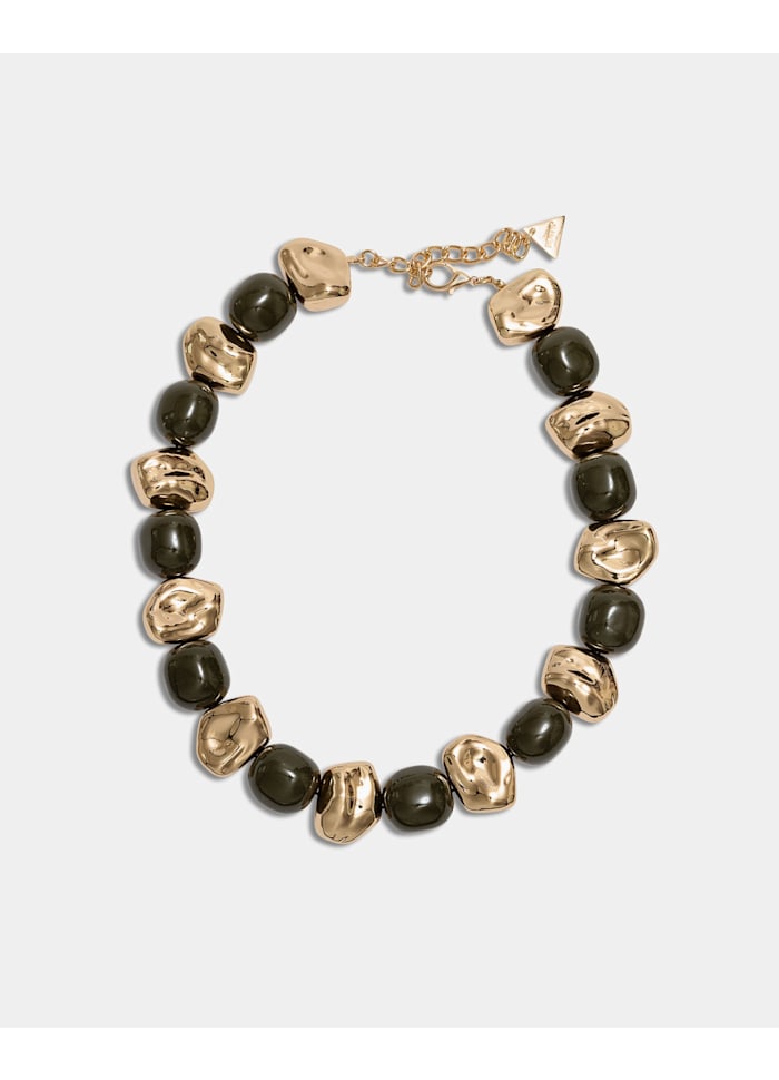 ALBA NECKLACE DARK OLIVE GREEN