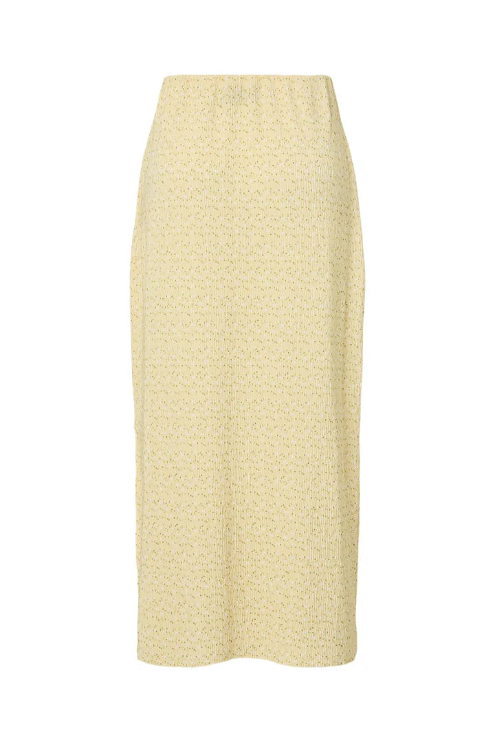 PCFLORA HW ANKLE SKIRT YELLOW