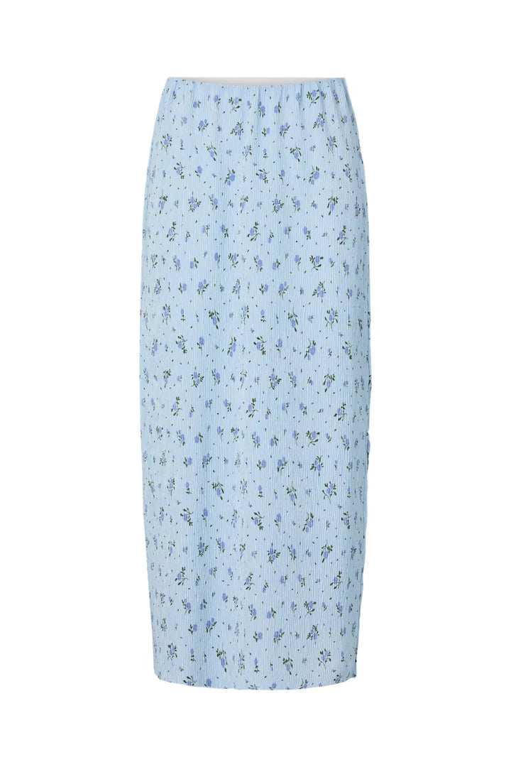 PCFLORA HW ANKLE SKIRT CASHMERE BLUE