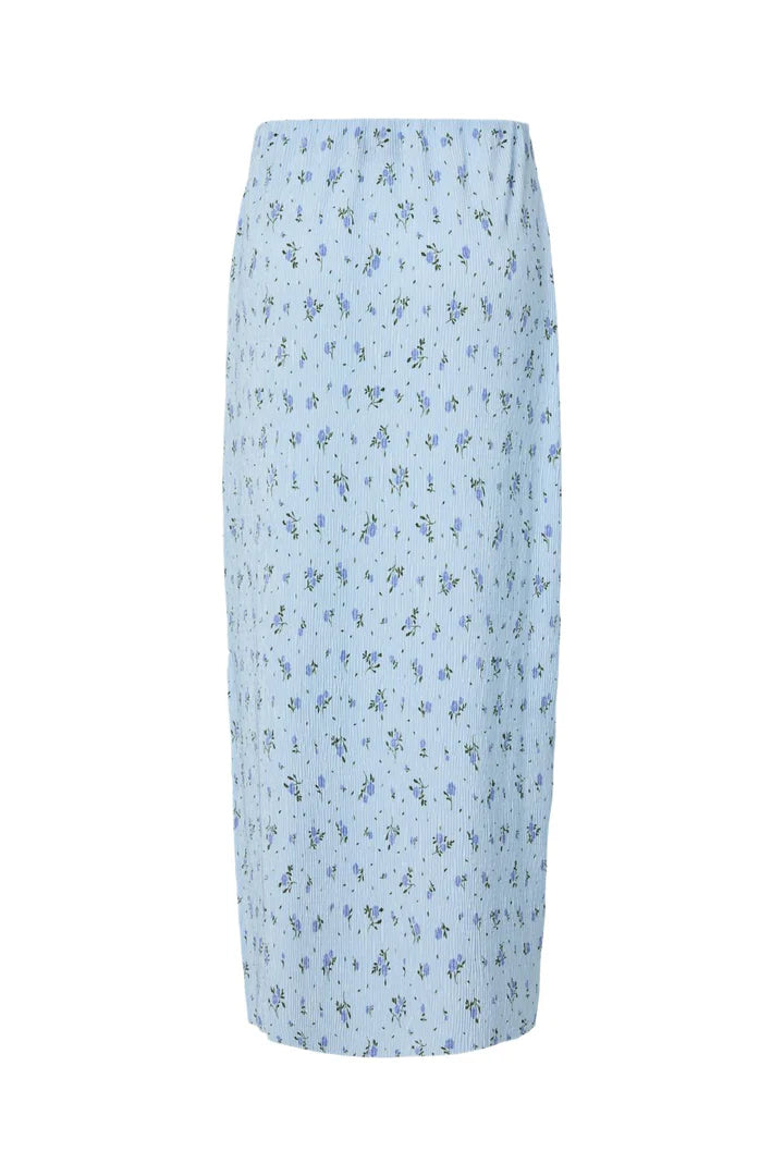 PCFLORA HW ANKLE SKIRT CASHMERE BLUE