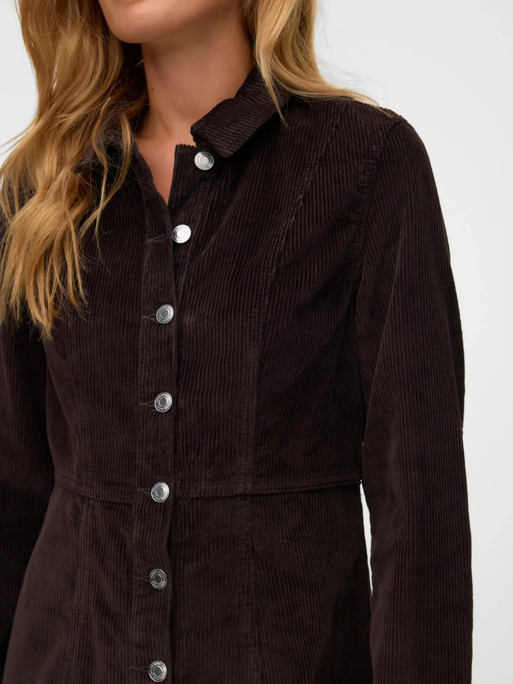 VMDAISY LS SHORT CORD DRESS CHOCOLATE TORTE