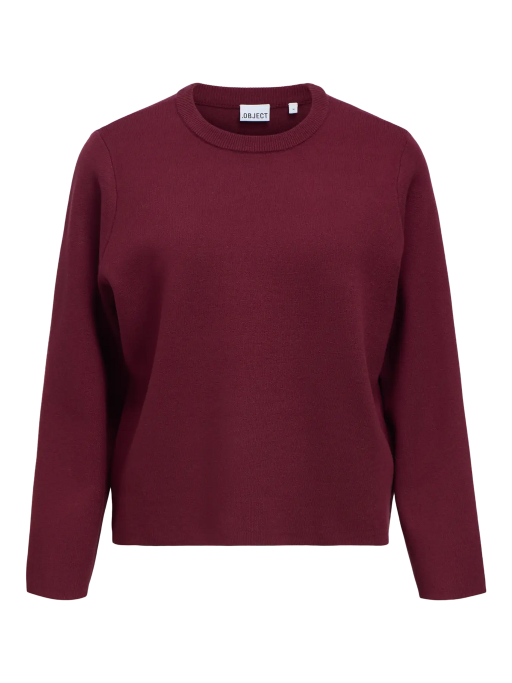 OBJREYNARD O-NECK PULLOVER WINDSOR WINE