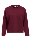 OBJREYNARD O-NECK PULLOVER WINDSOR WINE