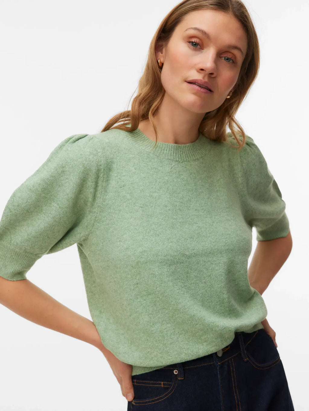 VMDOFFY 2/4 O-NECK PULLOVER MISTLETOE