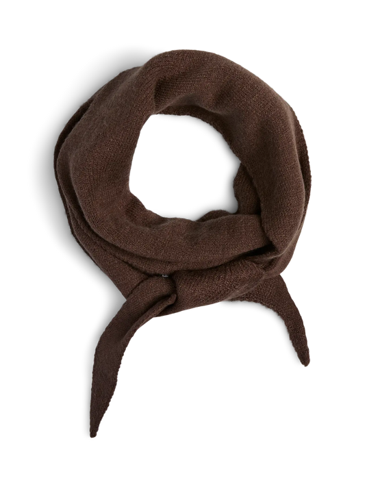 PCKOMMA TRIANGLE SCARF HOT FUDGE