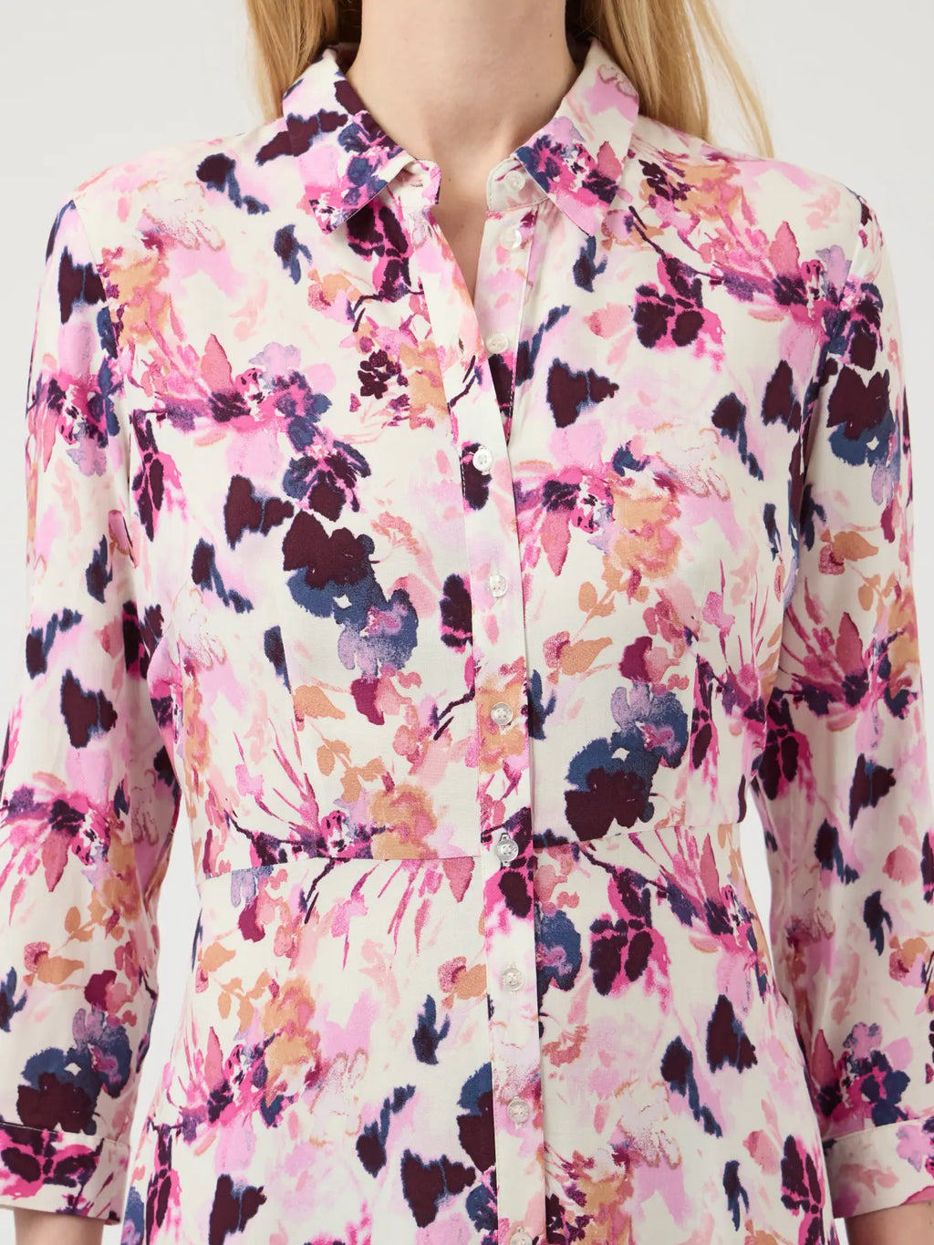 YASSAVANNA LONG SHIRT DRESS PRISTINE LYNN