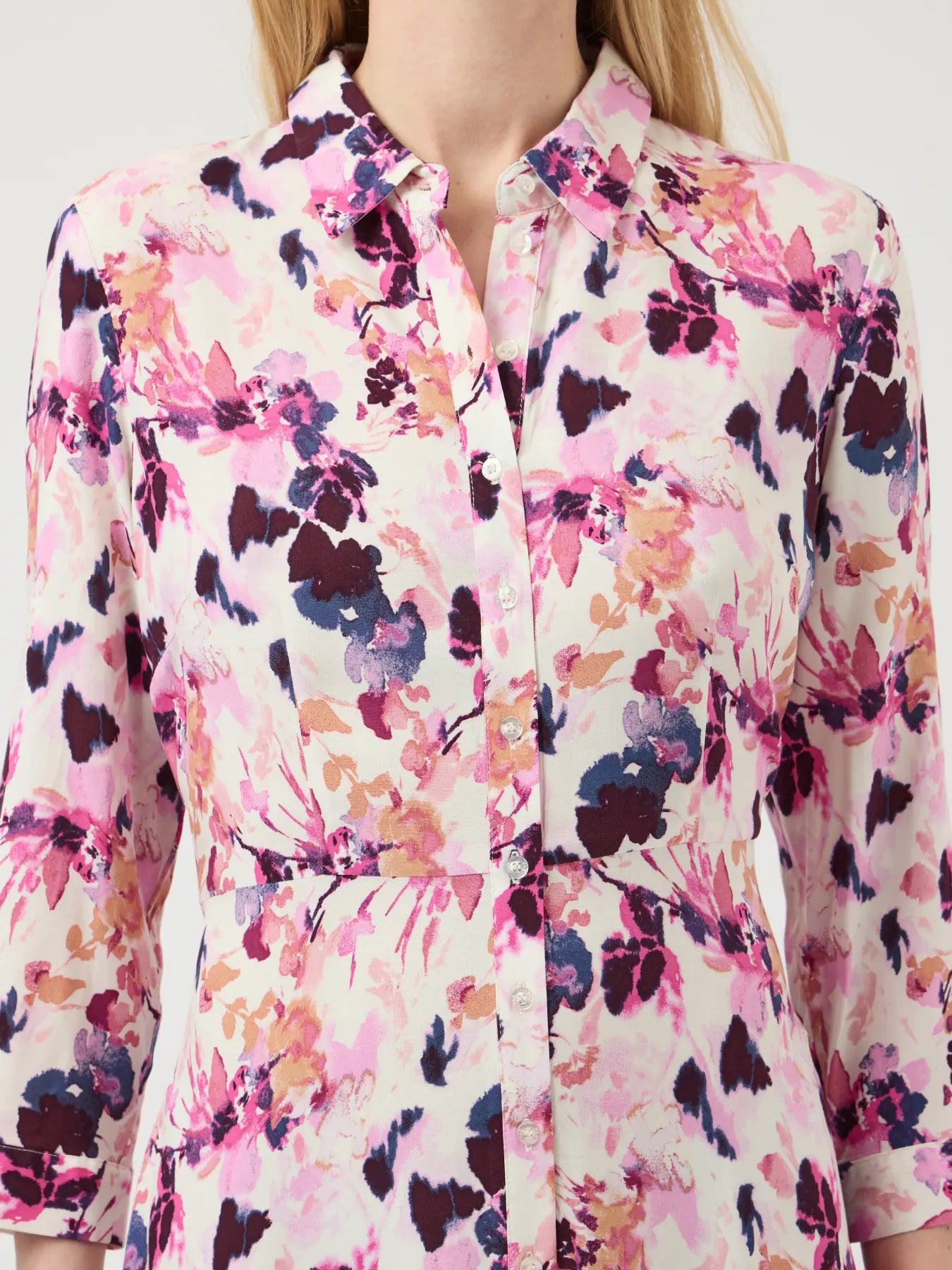 YASSAVANNA LONG SHIRT DRESS PRISTINE LYNN