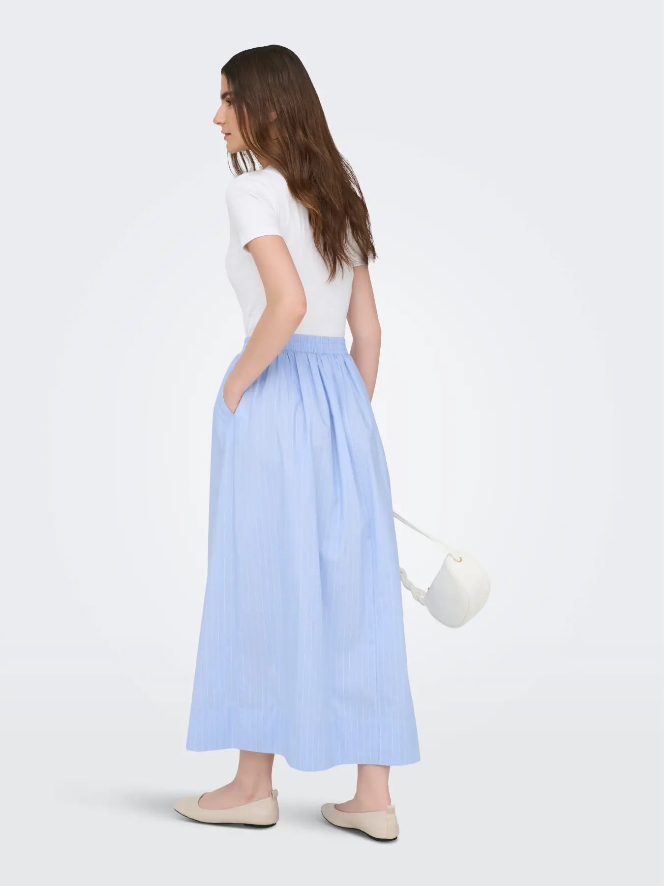 JDYMIO HW MIDI SKIRT- Cashmere blue
