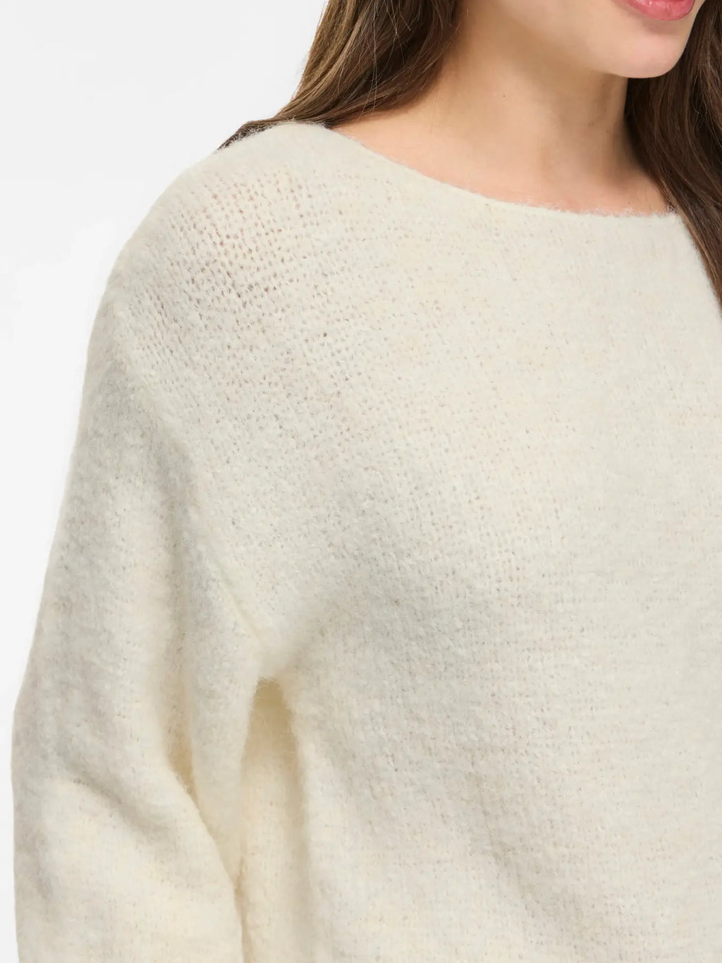 VIMARLEY L/S KNIT PULLOVER EGRET