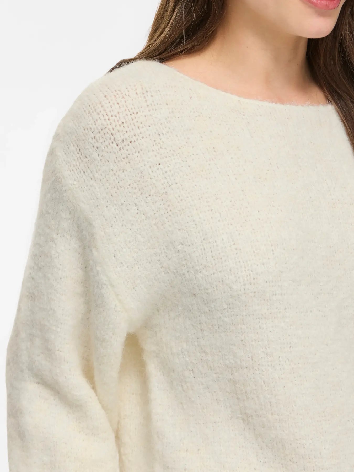 VIMARLEY L/S KNIT PULLOVER EGRET