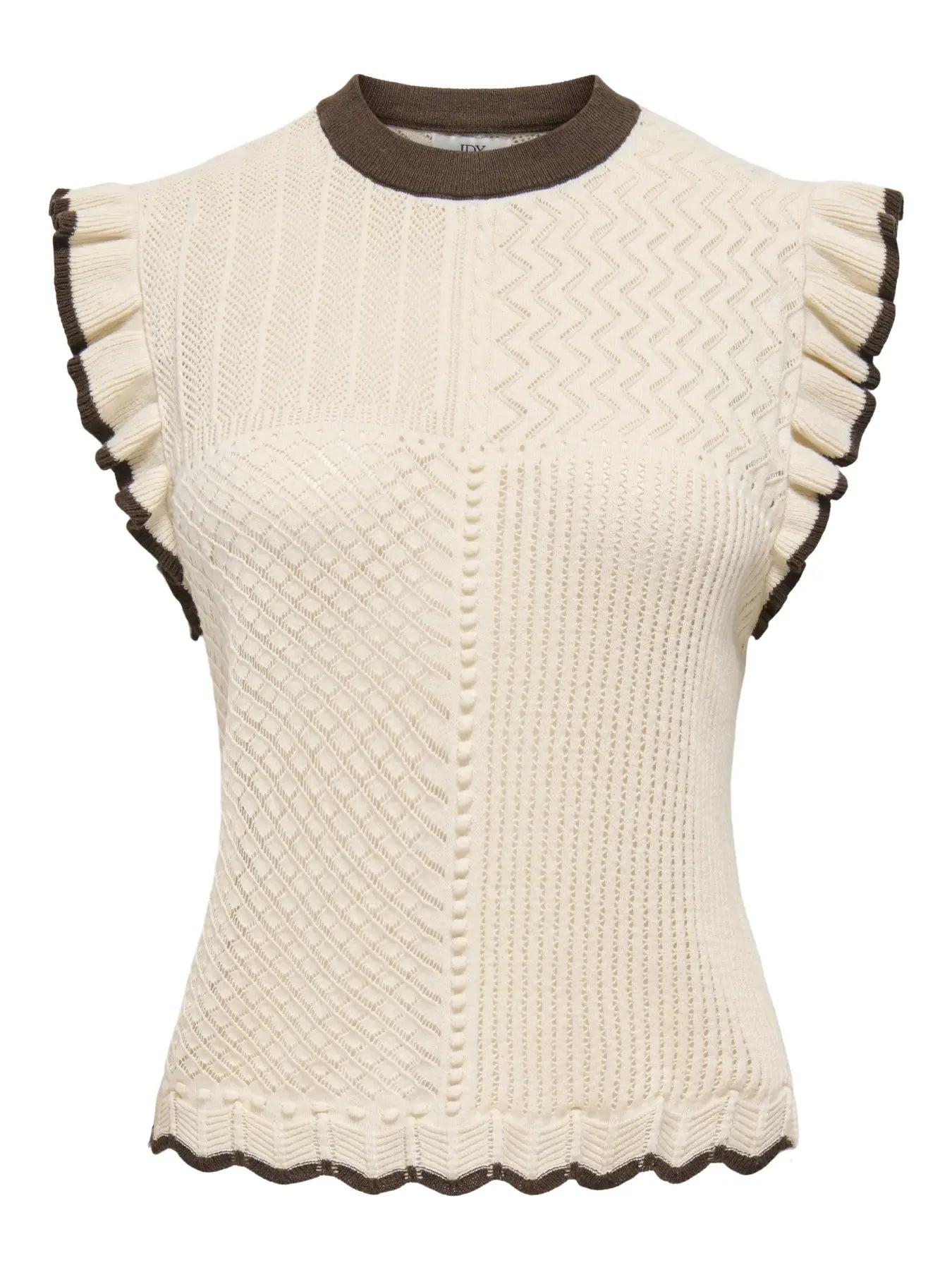 JDYVIOLET S/L FRILL PULLOVER
