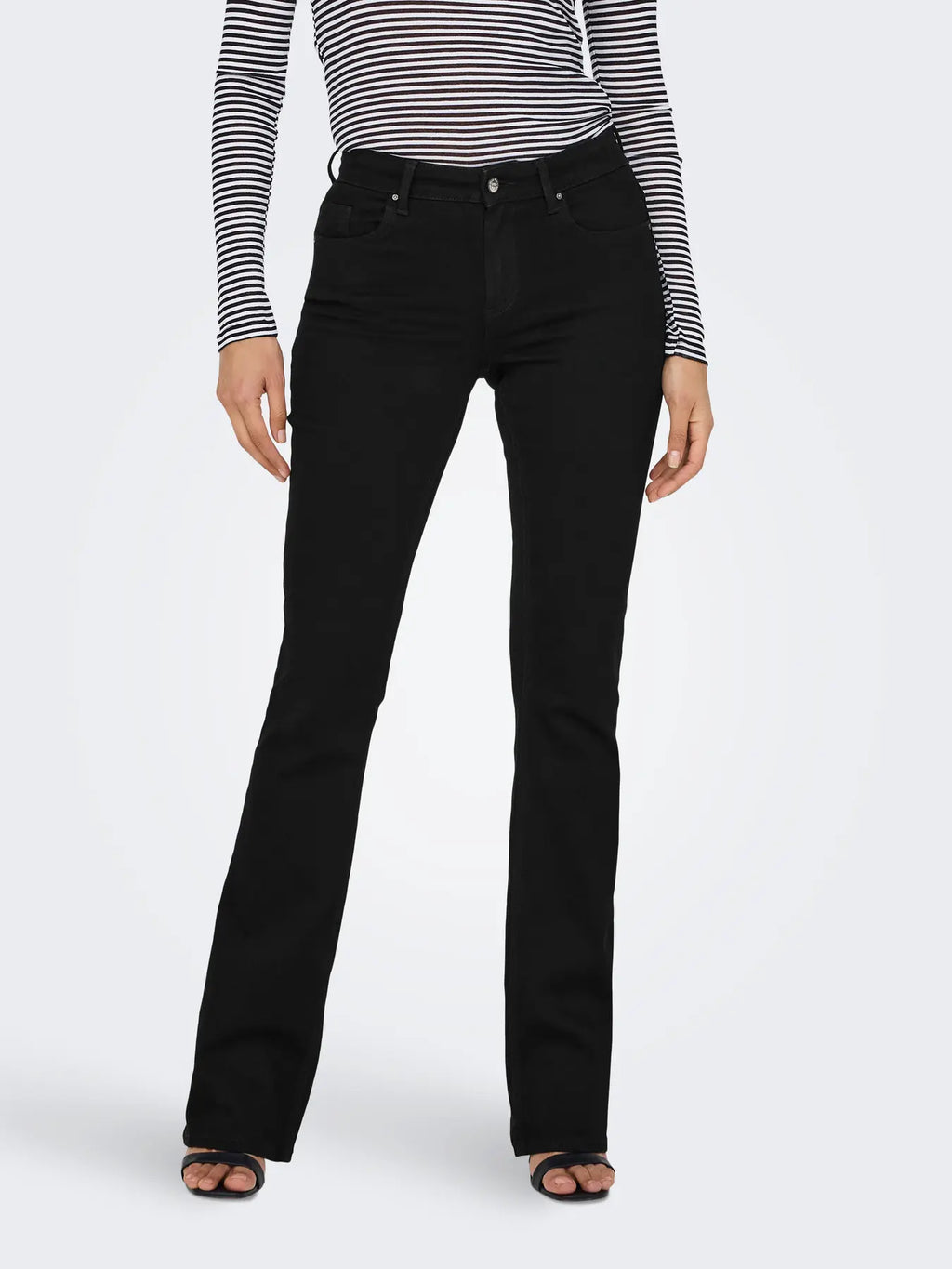 ONLBLUSH MID FLARED JEANS BLACK