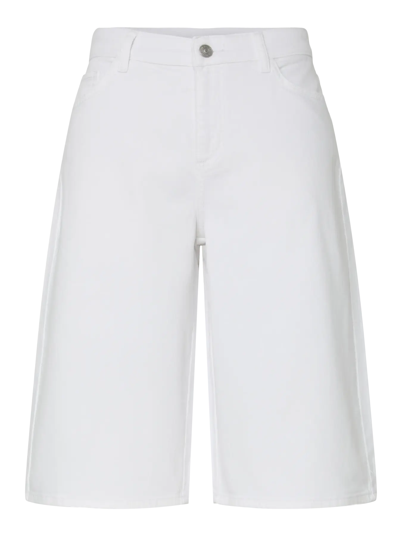 PCSKY MW DENIM JORTS WHITE