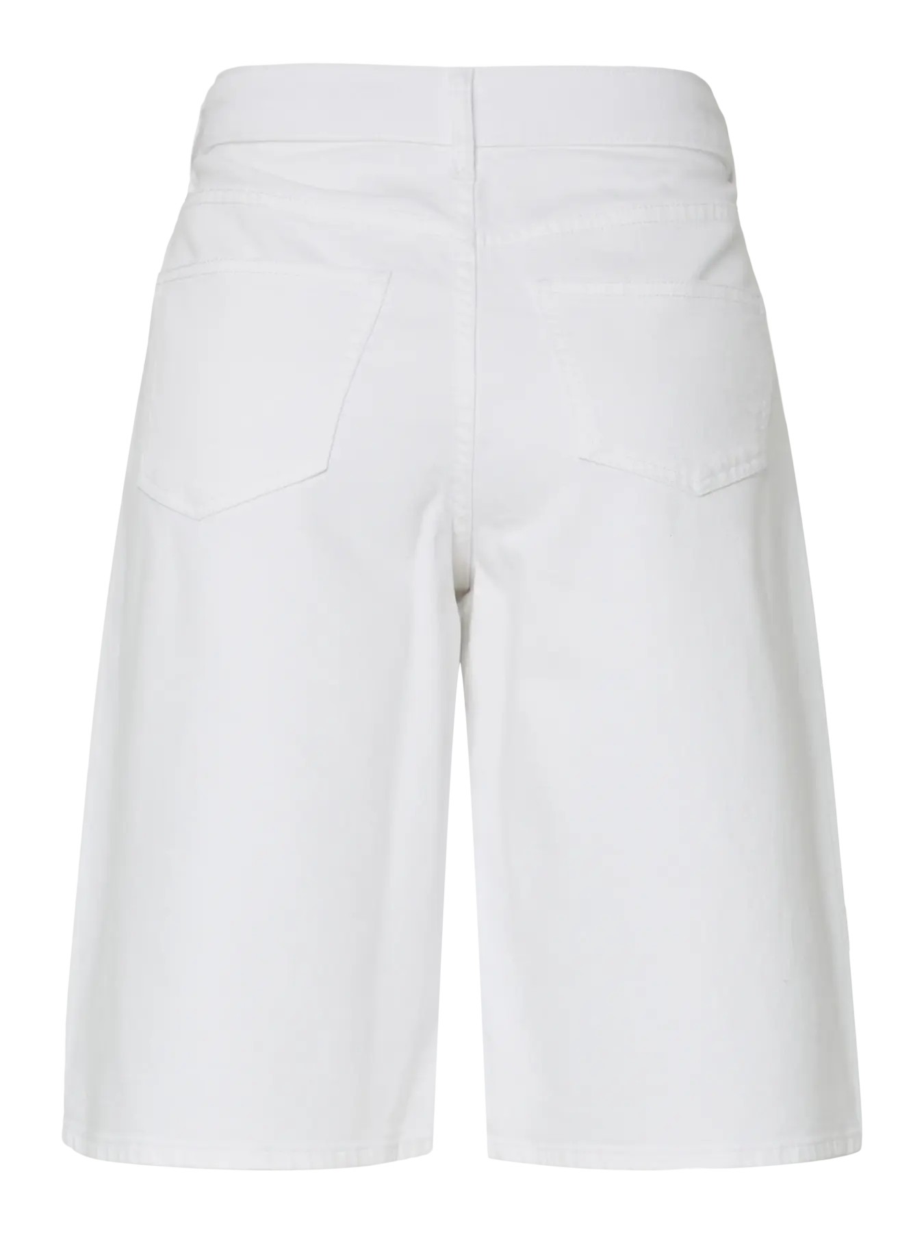 PCSKY MW DENIM JORTS WHITE