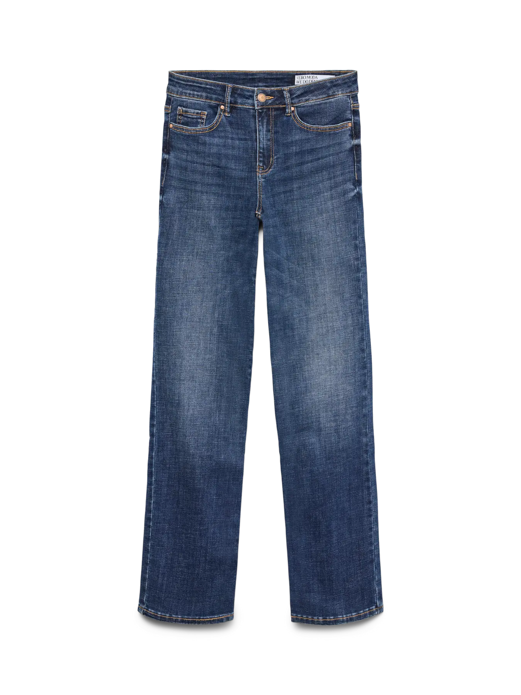 VMFLASH MR STRAIGHT JEANS LI3300 DARK BLUE DENIM