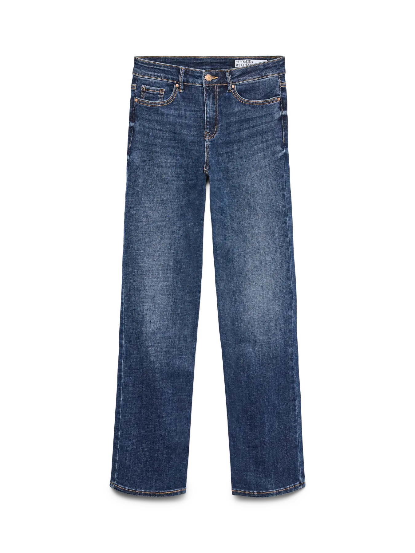 VMFLASH MR STRAIGHT JEANS LI3300 DARK BLUE DENIM
