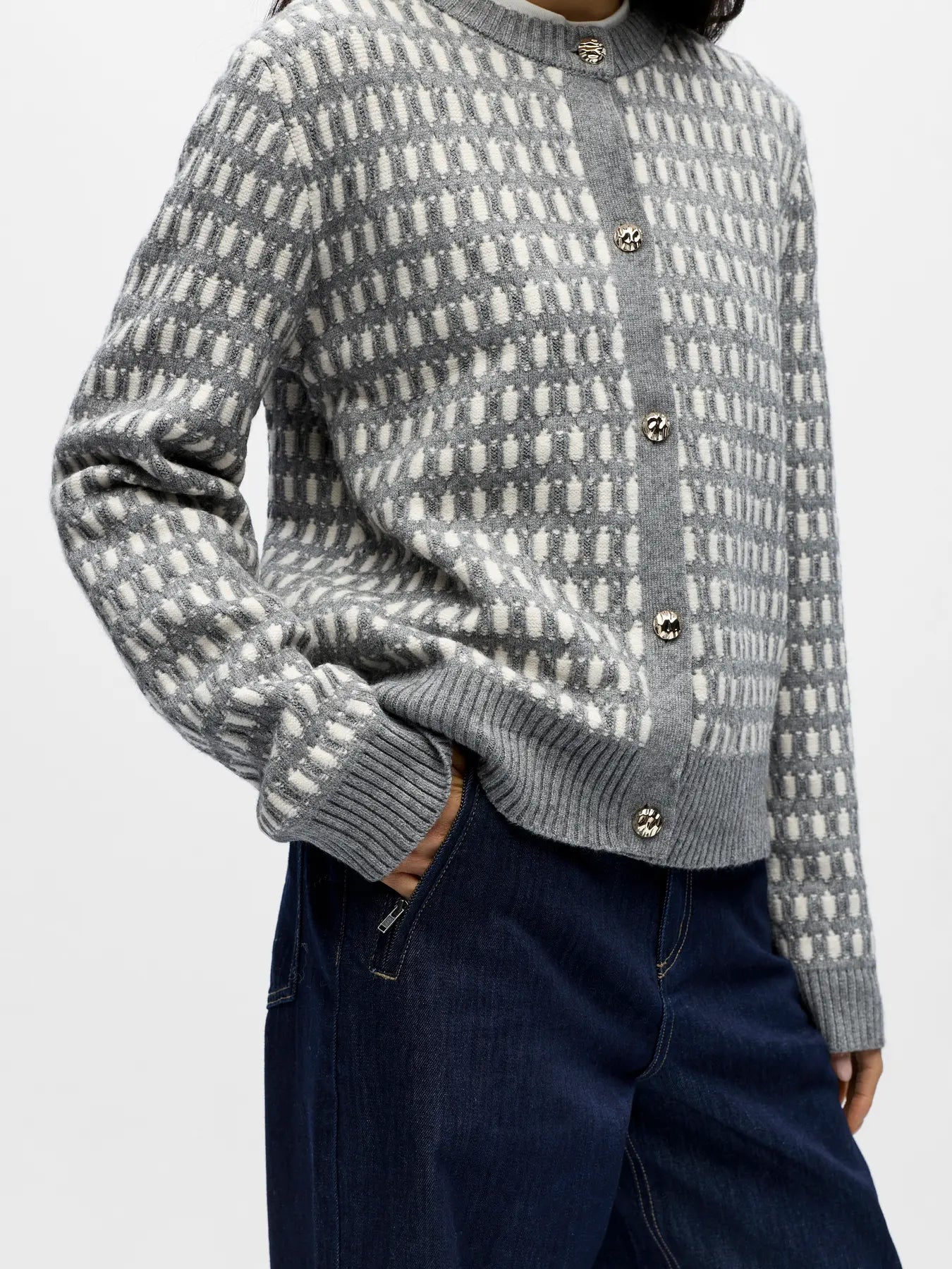 OBJTHESS L/S CARDIGAN MGM