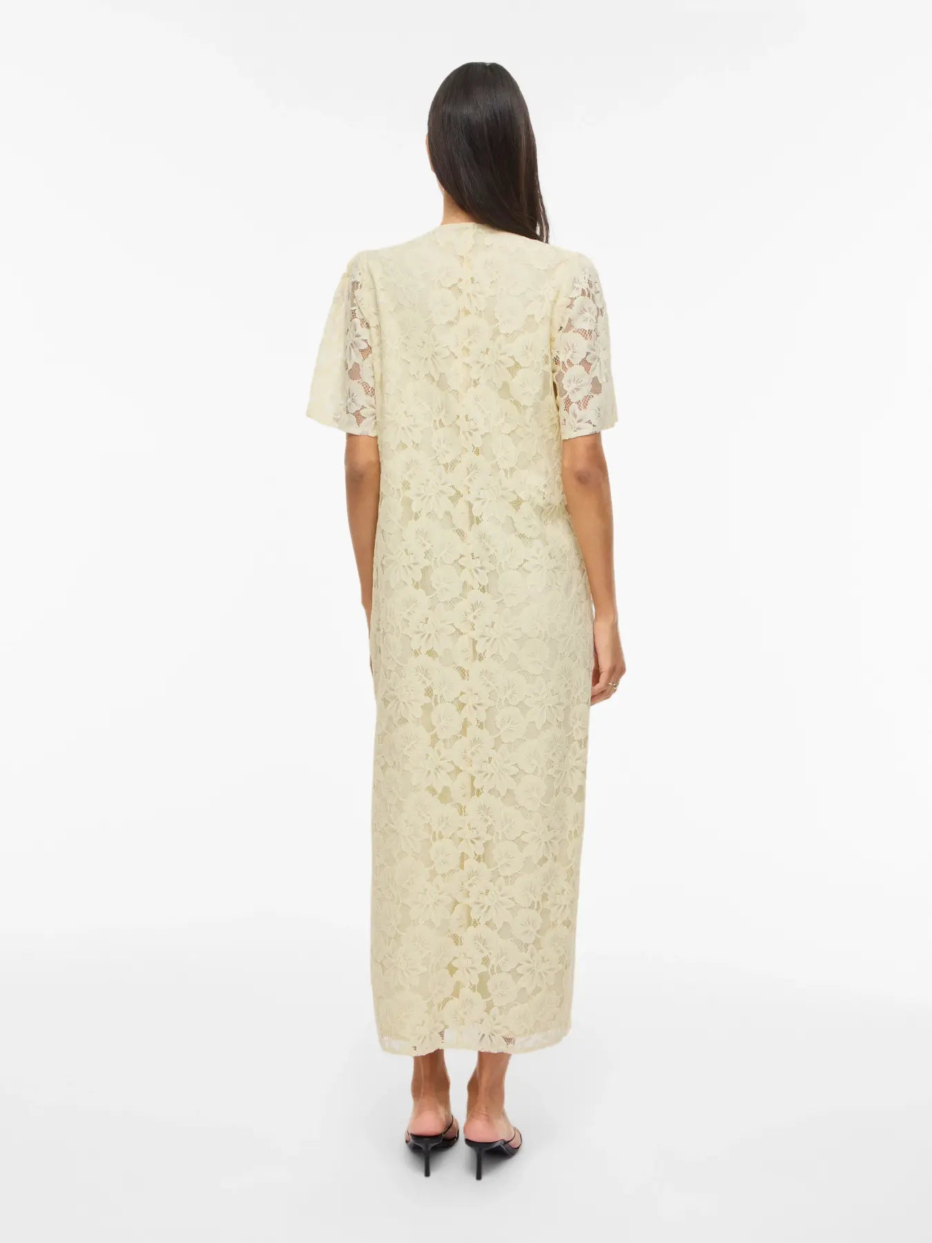 VIMALA 2/4 SLEEVE LACE DRESS