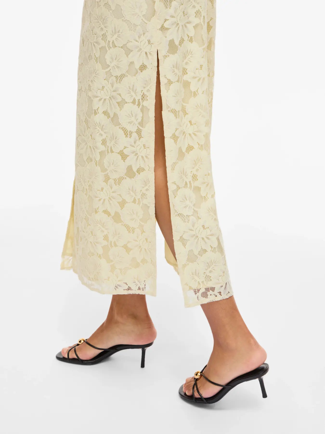 VIMALA 2/4 SLEEVE LACE DRESS