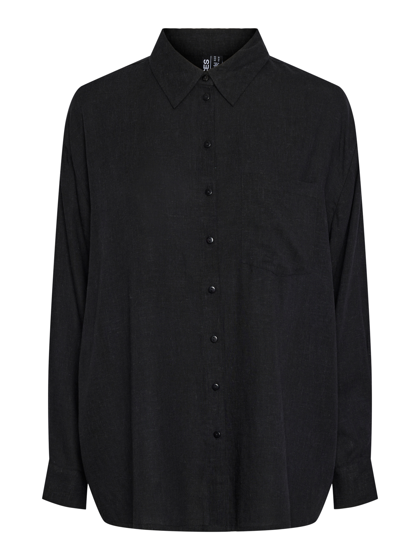 PCPIA LS LOOSE SHIRT BLACK