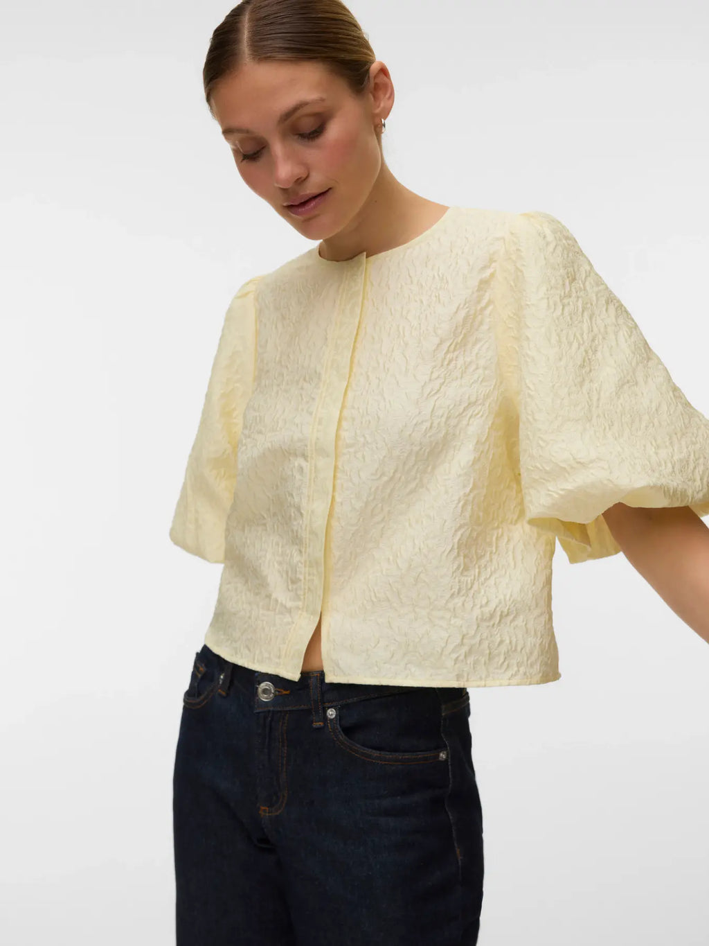 VMLAIA 2/4 O-NECK TOP PEAR SORBET