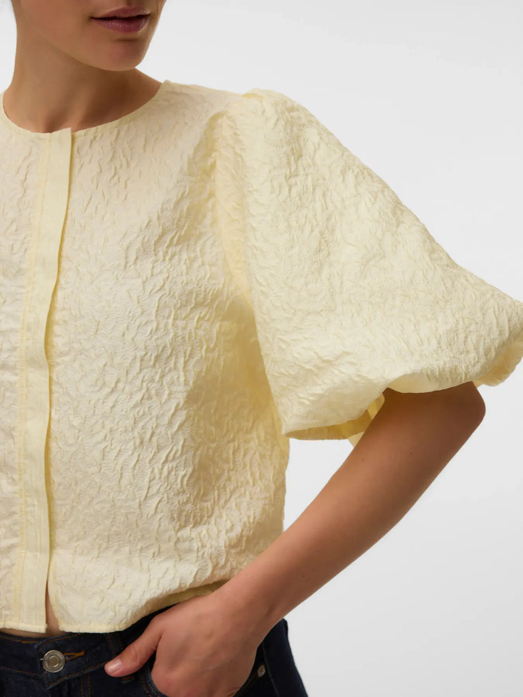VMLAIA 2/4 O-NECK TOP PEAR SORBET