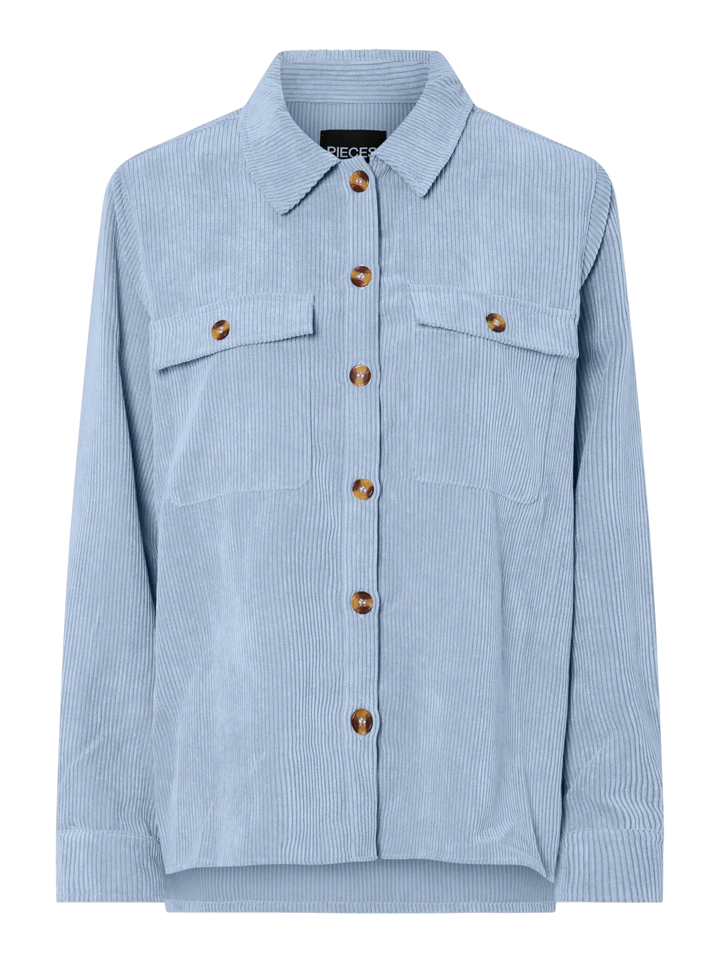 PCEFFI LS CORDUROY SHIRT CASHMERE BLUE