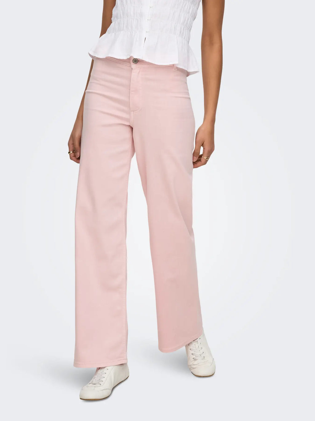 JDYIRIS STRETCH HW WIDE PANT PINK