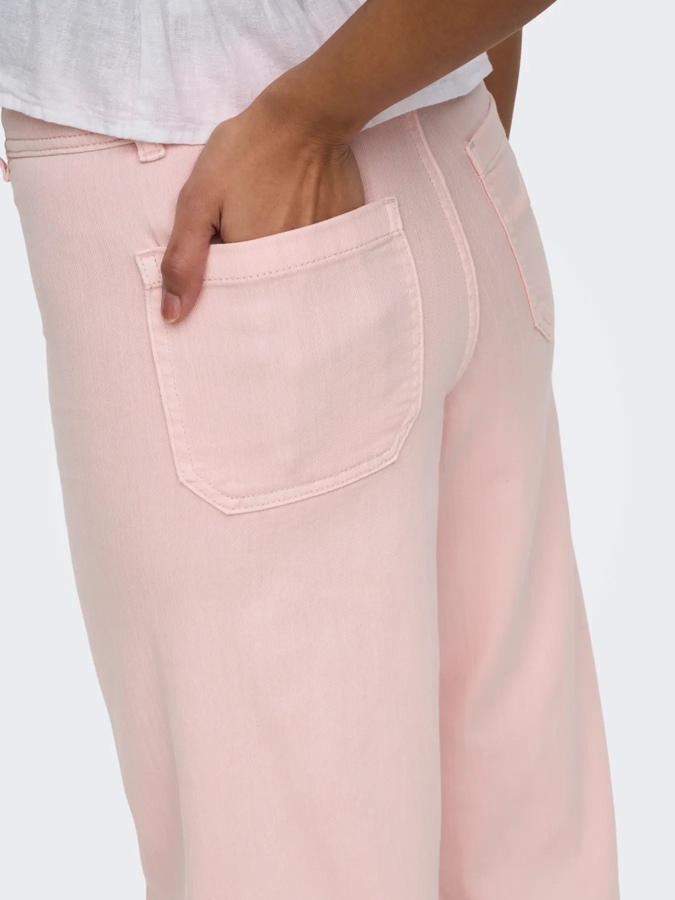 JDYIRIS STRETCH HW WIDE PANT PINK