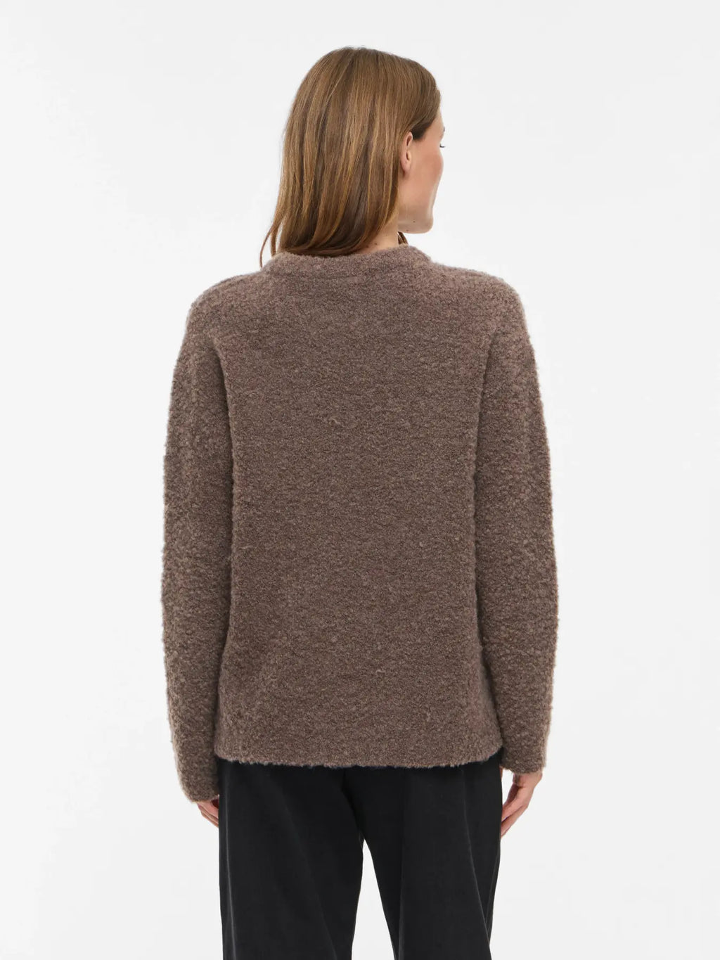 VIDAYA O-NECK L/S KNIT TOP FALCON