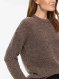 VIDAYA O-NECK L/S KNIT TOP FALCON
