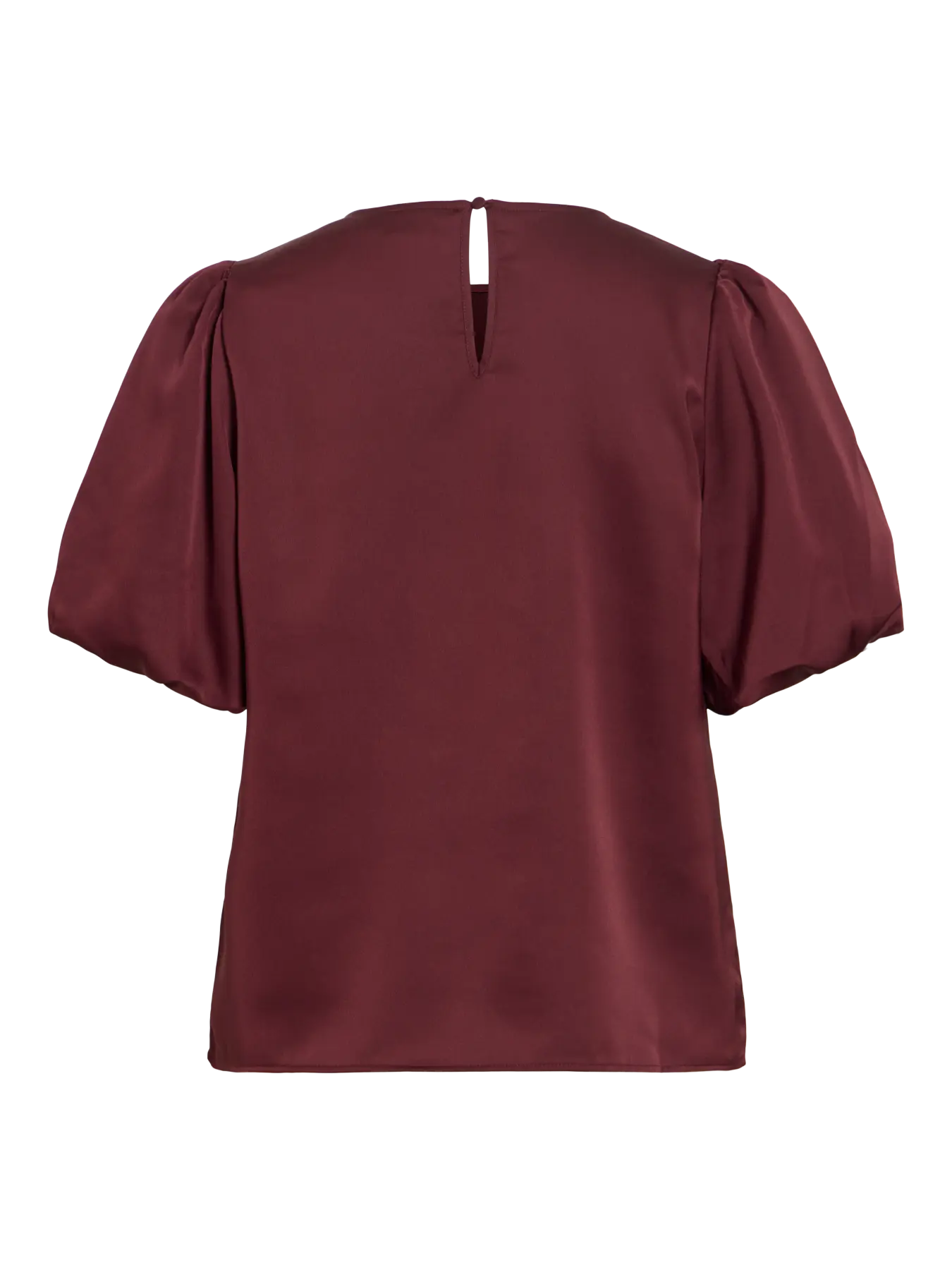 VIELLETTE 2/4 SATIN PUFF TOP PORT ROYAL