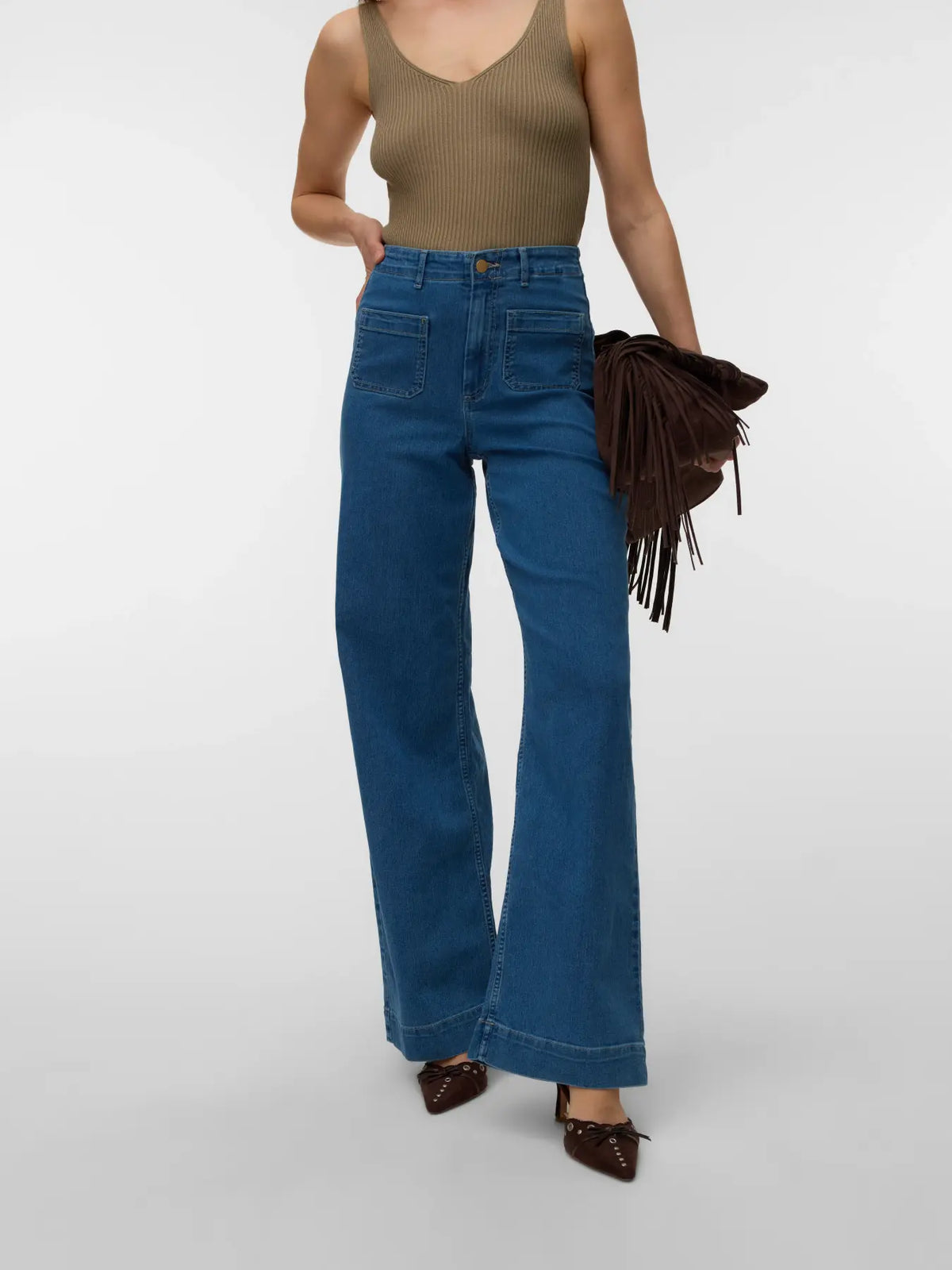VMKAYLA HR WIDE POCKET JEANS