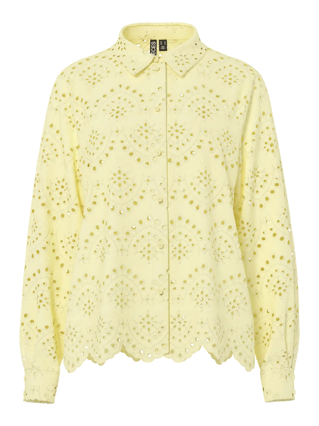 PCVILDE LS SHIRT FRENCH VANILLA