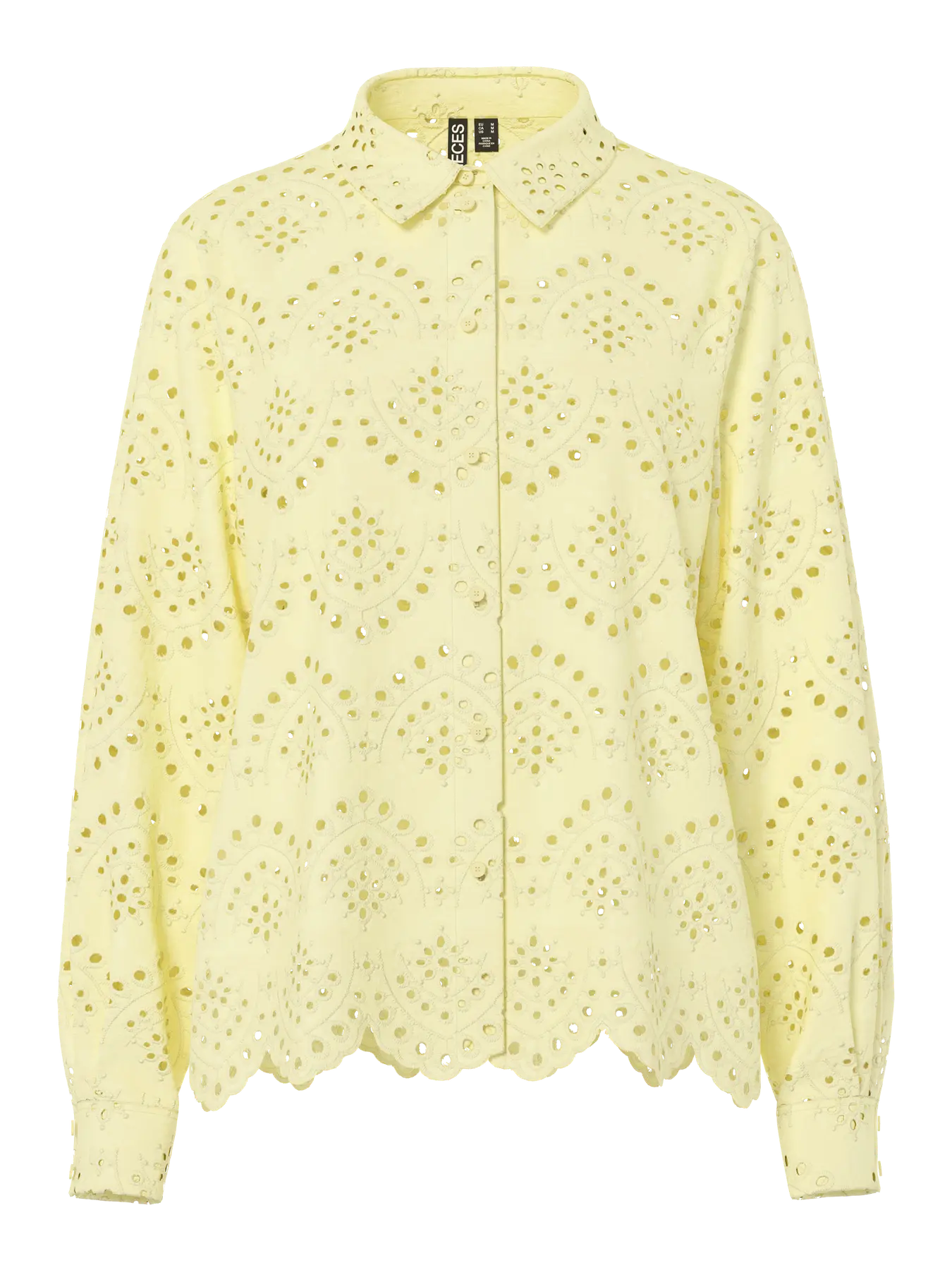 PCVILDE LS SHIRT FRENCH VANILLA
